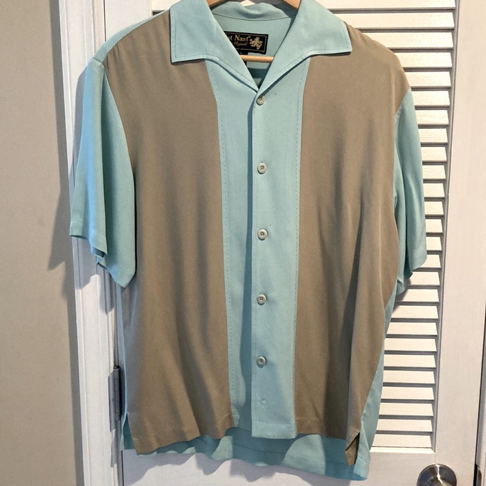 Nat Nast Button Up 100% Silk - Men’s Small EUC